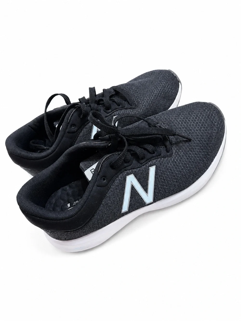 New Balance Black Athletic Running Shoes with White Accent